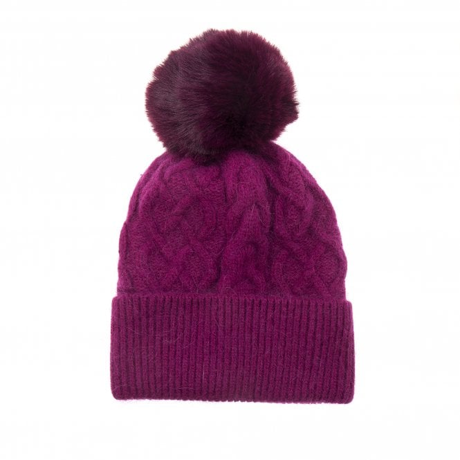 Bobble Hat - Plum
