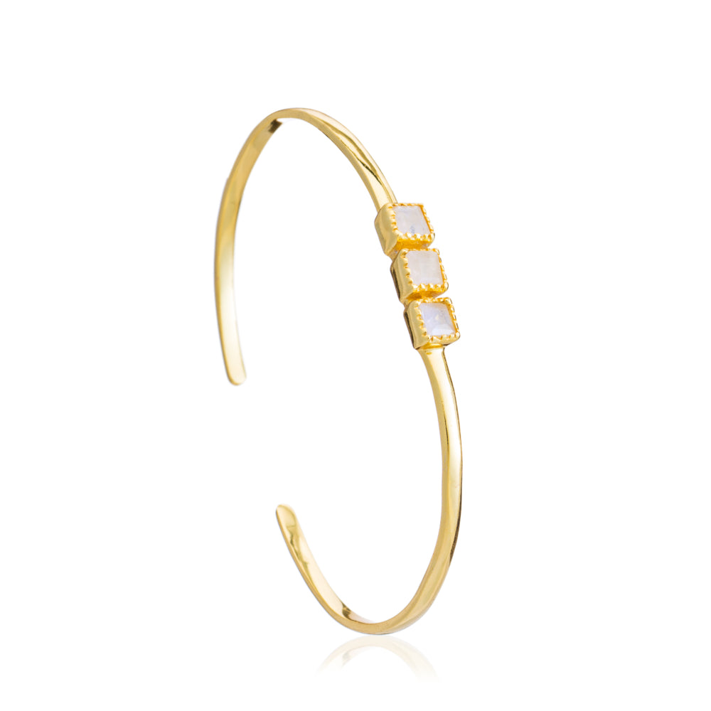 Mosaic Moonstone Bangle