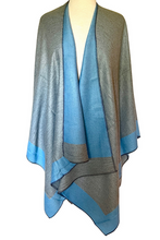 Reversible Wrap - Light Blue and Grey