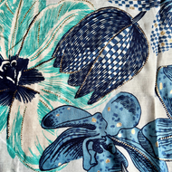 Fleur Scarf - Blue