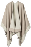Reversible Wrap - Taupe and Cream