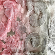 Burnout scarf - Pink & Grey