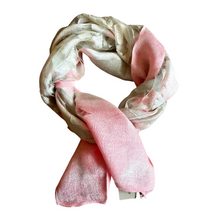 Burnout scarf - Pink & Grey