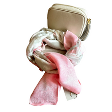Burnout scarf - Pink & Grey
