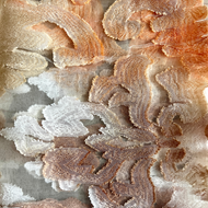 Burnout scarf - Orange & Camel