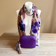 Genoa Bag, Fine Wool Scarf, & Tassel