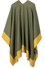 Reversible Wrap - Olive and Mustard