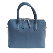 Brescia Handbag and Fine Wool Scarf - Blues