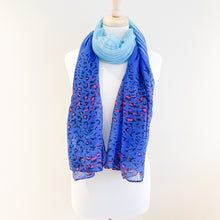 Genoa Handbag and Blue Animal Scarf