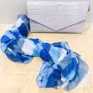Venosa Bag and Blue Stripey Scarf