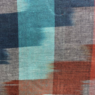 Ikat Weave Scarf - Red