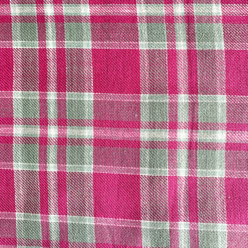 Tartan scarf - Pink and Grey