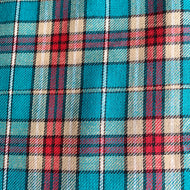 Tartan scarf - Red and Teal