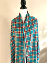 Tartan scarf - Red and Teal