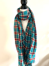 Tartan scarf - Red and Teal