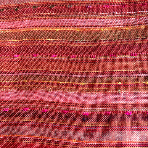 Stripe weave scarf - Orange