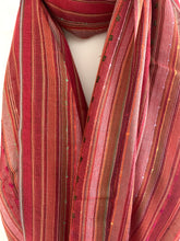Stripe weave scarf - Orange