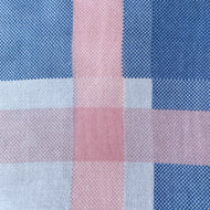 Blue Contrast Border Scarf