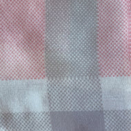 Pink Contrast Border Scarf