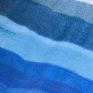 Bright Blue Stripey Scarf