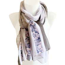 Iseo Bag and Lilac Grey Edged Scarf