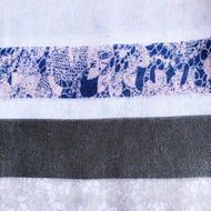Lilac Grey Edged Scarf