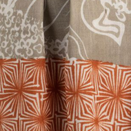 Starburst Scarf - Taupe and Orange