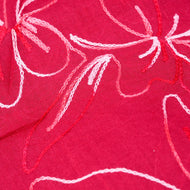 Red Flower Burst Scarf