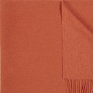 Wool Blend Scarf - Burnt Orange