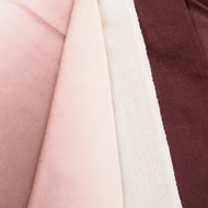 Fine Wool Scarf - Burgundy & Cream