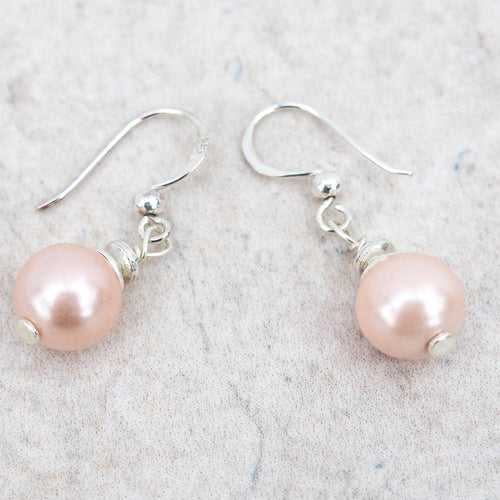 Earrings - Peach Shell Pearl