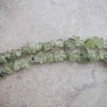 Necklace - Prehnite Chips (Light Green)