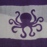 Stripey Purple Scarf
